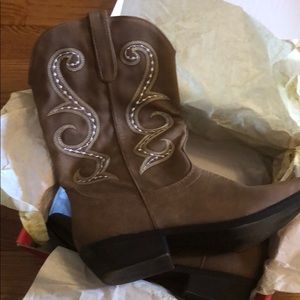 Suede Cowboy Boots